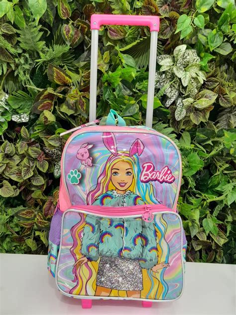 mochila da barbie com glitter|mochila infantil barbie.